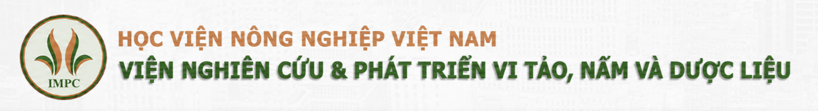 VIỆN NGHIÊN CỨU VI TẢO VÀ DƯỢC MỸ PHẨM